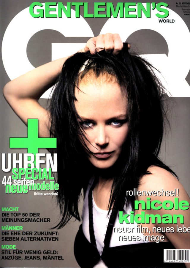 Copertina di GQ con Nicole Kidman